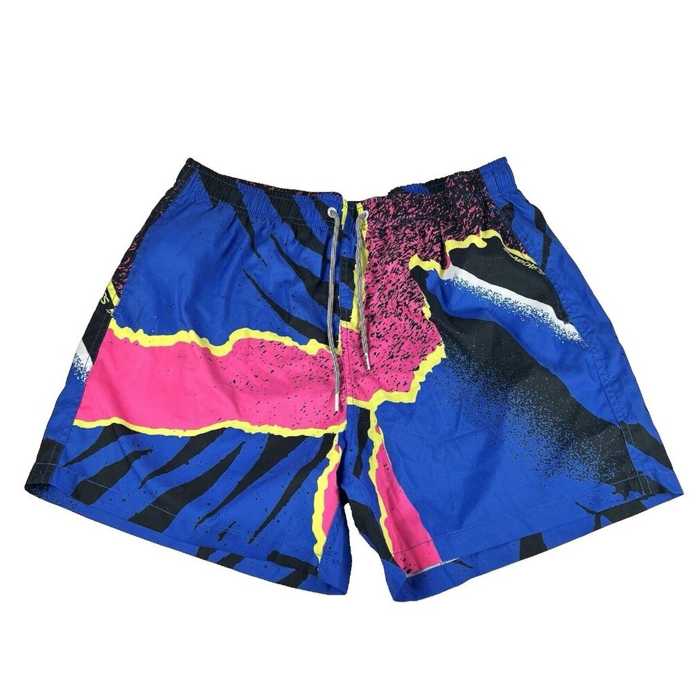 Boardies  Elastic Waist Lined Tropical Vibes Running Swim Shorts Men's Size XL